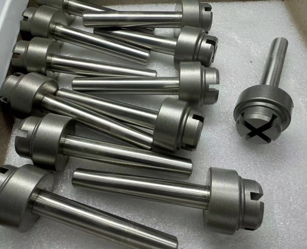 Electroplated diamond mounted points, taper shank with slotted face