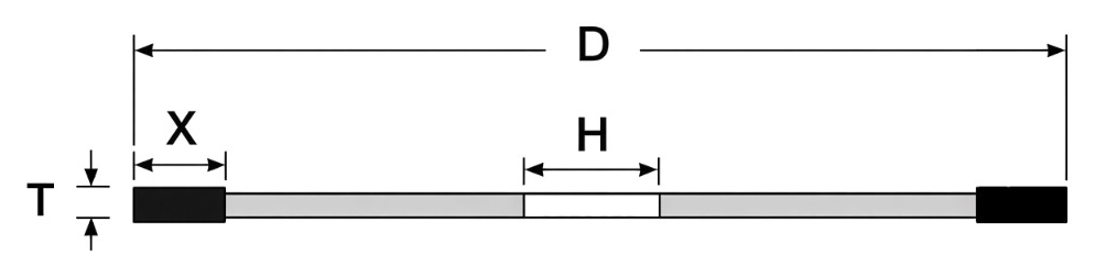 1A1R cut-off wheel drawing
